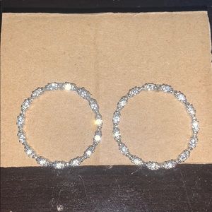 Silver hoops